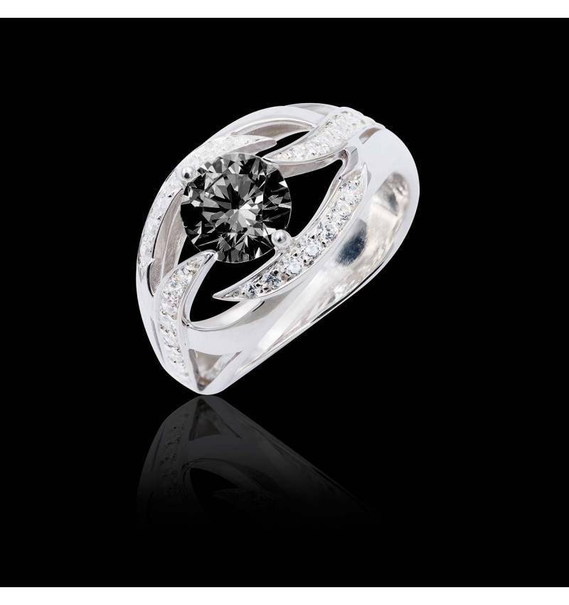 Bague diamant noir Ophélie Bague diamant noir Ophélie
