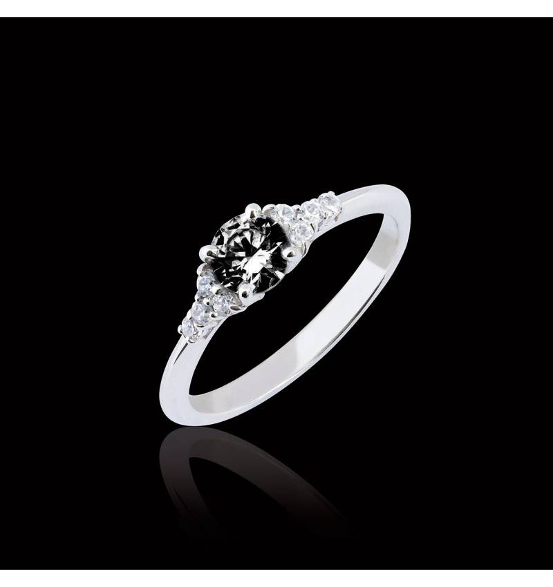 Bague diamant noir Virginie