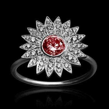 Bague rubis Marguerite